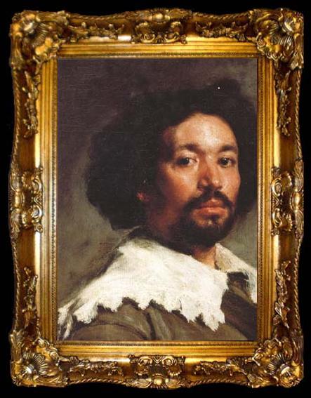 framed  Diego Velazquez Juan de Pareja (detail) (df01), ta009-2