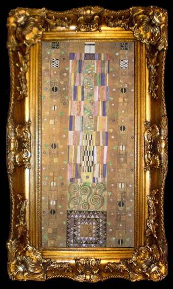 framed  Gustav Klimt Pattern for the Stoclet Frieze (mk20), ta009-2