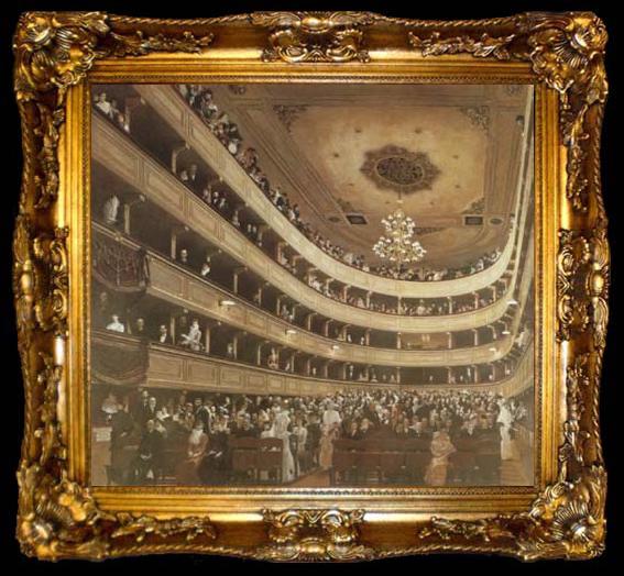 framed  Gustav Klimt Auditorium of the old Burgtheater (mk20), ta009-2