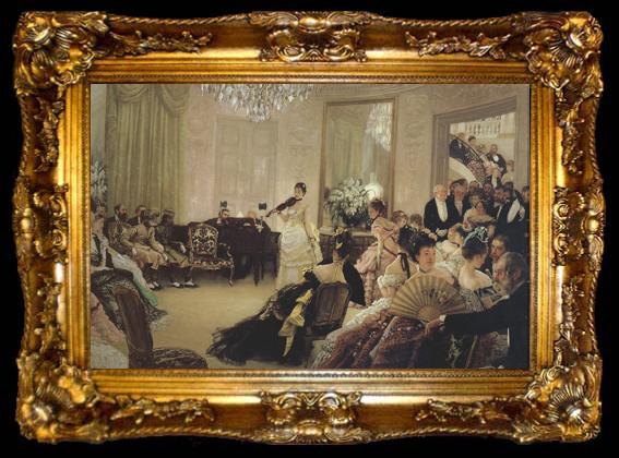 framed  James Tissot Hush (nn01), ta009-2