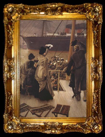 framed  James Tissot Goodbye-On The Mersey (nn01), ta009-2