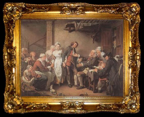 framed  Jean Baptiste Greuze L