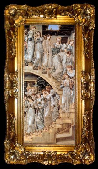 framed  Sir Edward Coley Burne-Jones The Gold Stairs (mk19), ta009-2