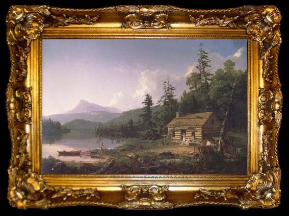 framed  Thomas Cole Home in the Woods (mk13), ta009-2