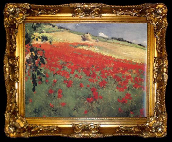 framed  William blair bruce Landscape with Poppies (nn02), ta009-2