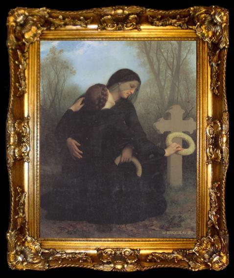 framed  Adolphe William Bouguereau Le jour des morts (mk26), ta009-2
