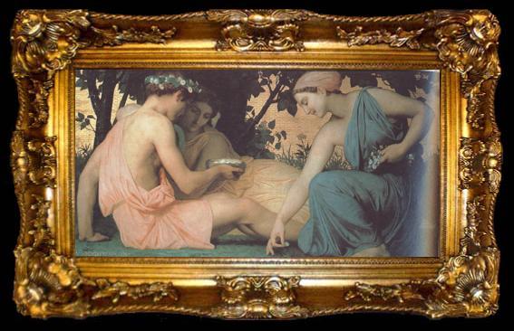 framed  Adolphe William Bouguereau Spring (mk26), ta009-2