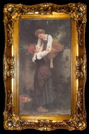 framed  Adolphe William Bouguereau Little Marauders (mk26), ta009-2