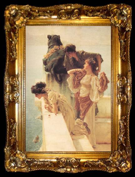 framed  Alma-Tadema, Sir Lawrence A Colen of Vantage (nn03), ta009-2