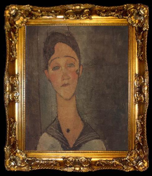 framed  Amedeo Modigliani Louise (mk38), ta009-2
