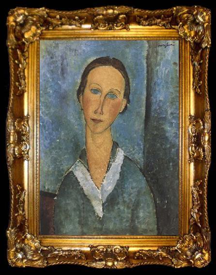 framed  Amedeo Modigliani Jeune femme au col marin (mk38), ta009-2