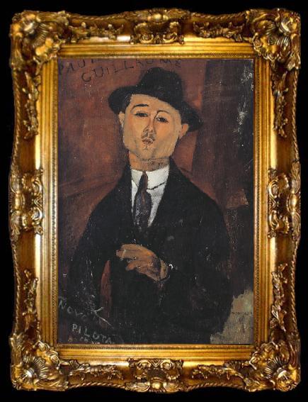 framed  Amedeo Modigliani Portrait of paul Guillaume (mk39), ta009-2