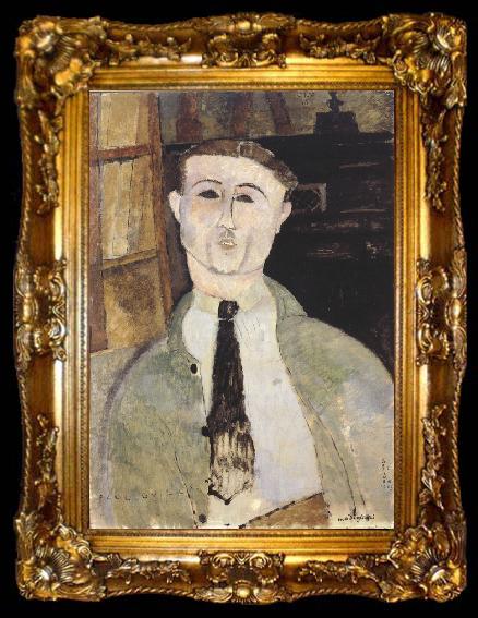framed  Amedeo Modigliani Paul Guillaume (mk39), ta009-2