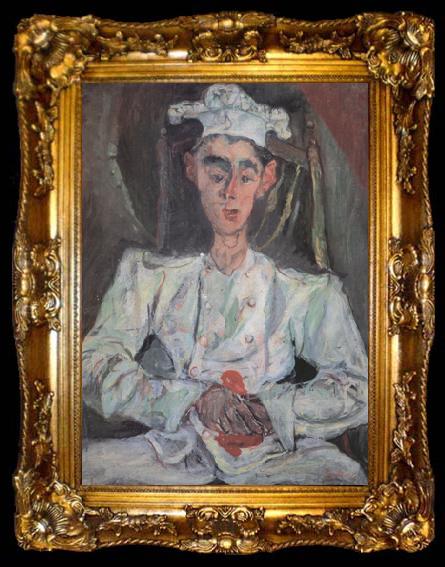 framed  Chaim Soutine The Little Pastry Pastry Cook (nn03), ta009-2