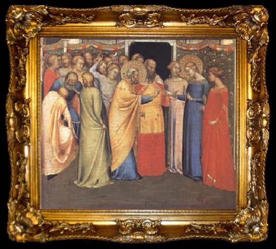 framed  DADDI, Bernardo The Marriage of the Virgin (mk25), ta009-2
