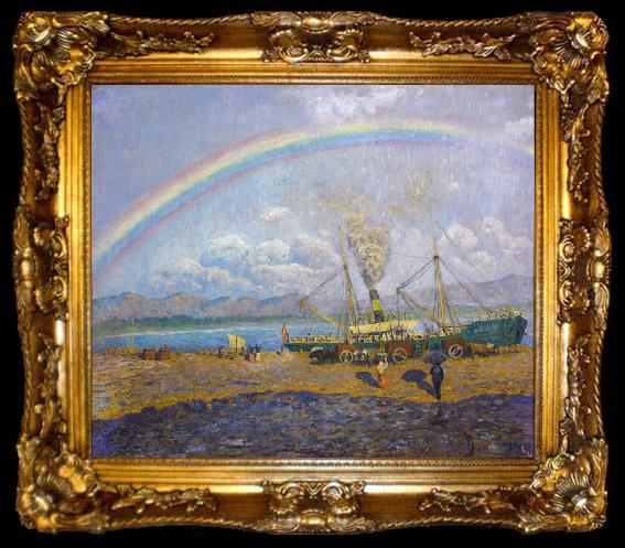 framed  Dario de Regoyos The Rainbow (nn02), ta009-2