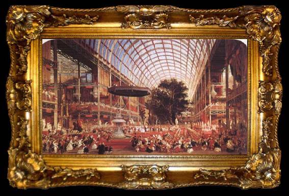framed  David Roberts Inauguration of the Great Exhibition I May 1851 (mk25), ta009-2