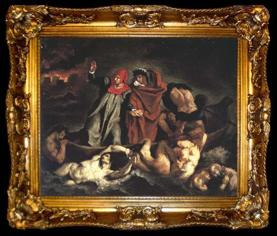 framed  Edouard Manet La Barque de Dante,d