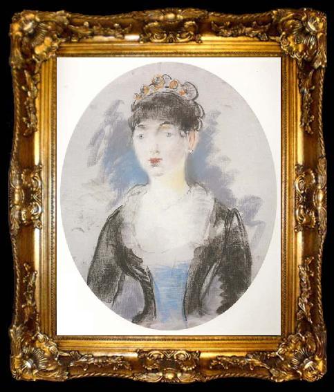 framed  Edouard Manet Portrait de M Michel Levy (mk40), ta009-2