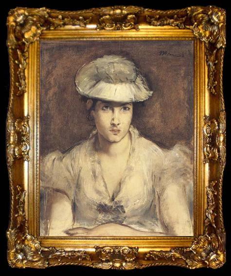 framed  Edouard Manet Portrait de M Gauthier-Lathuile (mk40), ta009-2
