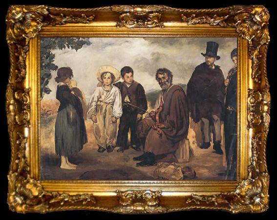 framed  Edouard Manet Le Vieux Musicien (mk40), ta009-2