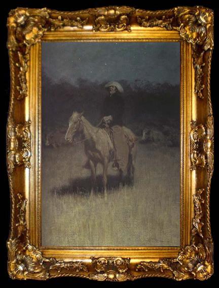 framed  Frederic Remington Cow-Puncher