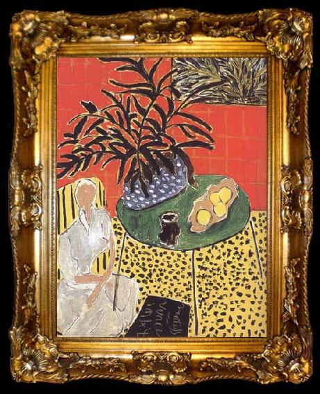 framed  Henri Matisse Black Fern (mk35), ta009-2