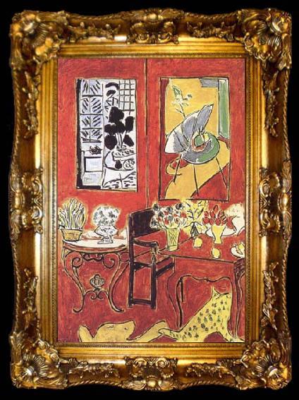 framed  Henri Matisse Large Red Interior (mk35), ta009-2