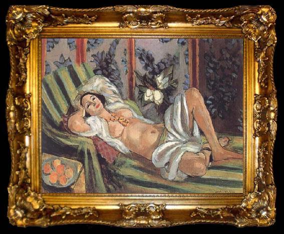 framed  Henri Matisse Odalisque with Magnolias (mk35), ta009-2