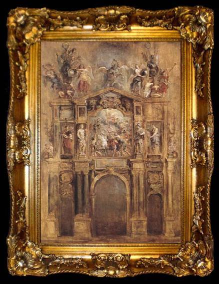 framed  Peter Paul Rubens The Arch of Ferdinand (mk27), ta009-2