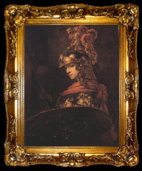framed  REMBRANDT Harmenszoon van Rijn Figure in Armour (mk33), ta009-2