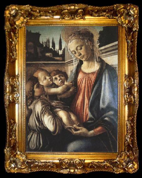 framed  Sandro Botticelli Madonna and Child with two Angels (mk36), ta009-2