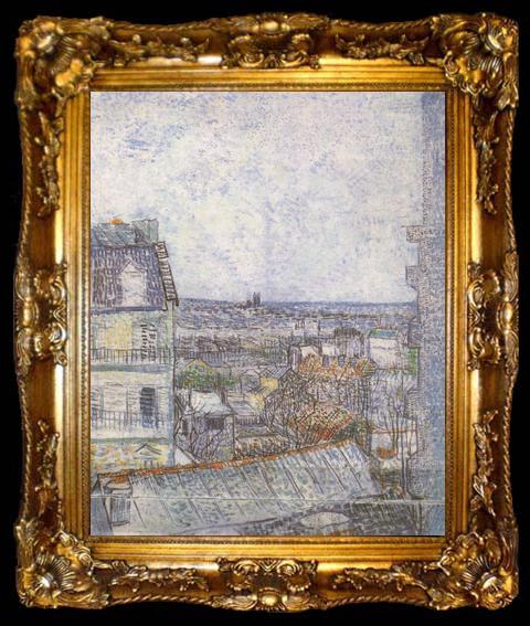 framed  Vincent Van Gogh View of Paris from Vincent