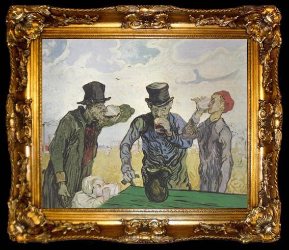 framed  Vincent Van Gogh The Dinkers (nn04), ta009-2