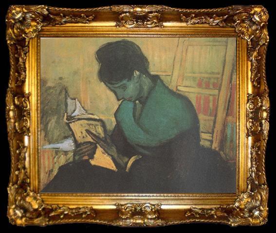framed  Vincent Van Gogh The Novel Reader (nn04), ta009-2