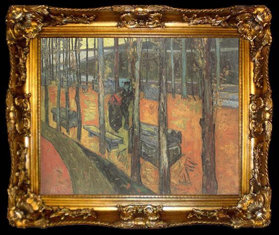 framed  Vincent Van Gogh Les Alyscamps (nn04), ta009-2