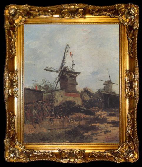 framed  Vincent Van Gogh Le Moulin de Blute-Fin (nn04), ta009-2