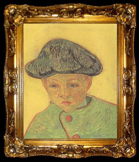 framed  Vincent Van Gogh Portrait of Camille Roulin (nn04), ta009-2