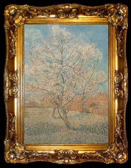 framed  Vincent Van Gogh Peach Tree in Blossom (nn040, ta009-2