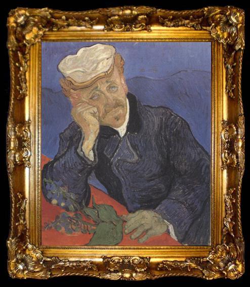framed  Vincent Van Gogh Portrait of Doctor Gachet (nn04), ta009-2
