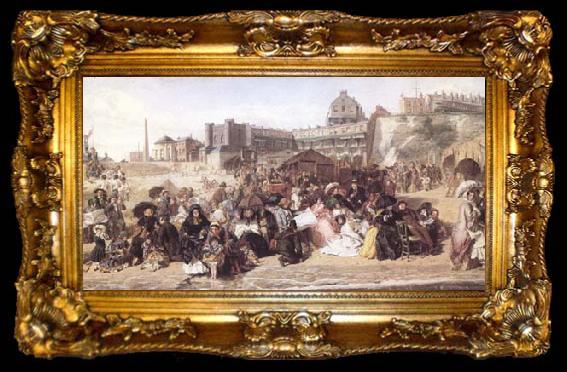 framed  William Powell  Frith Ramsgate Sands 