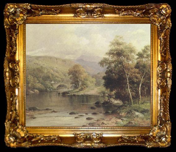 framed  William henry mander On the Mawddach,near Dolgelly (mk37), ta009-2