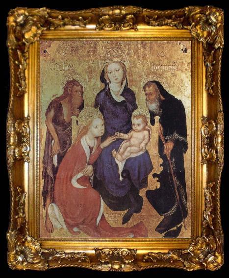 framed  ALTICHIERO da Zevio The Mystic Marriage of St Catherine, ta009-2