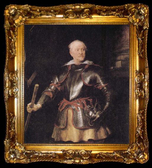 framed  Anthony Van Dyck Portrait of a Member of the Balbi Family, ta009-2