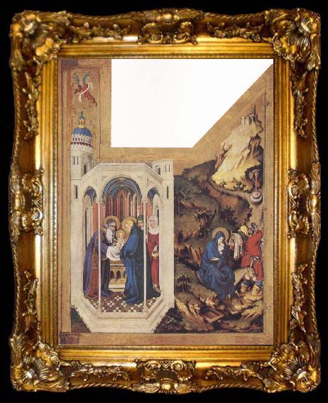 framed  BROEDERLAM, Melchior The Presentation in the Temple and The Flight to Egypt, ta009-2