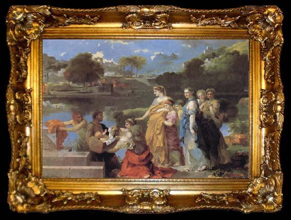 framed  Bourdon, Sebastien The Finding of Moses, ta009-2