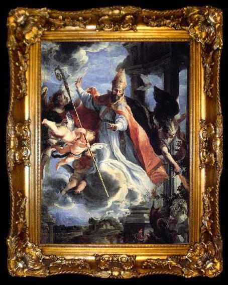 framed  COELLO, Claudio Triumph ot St.Augustine, ta009-2