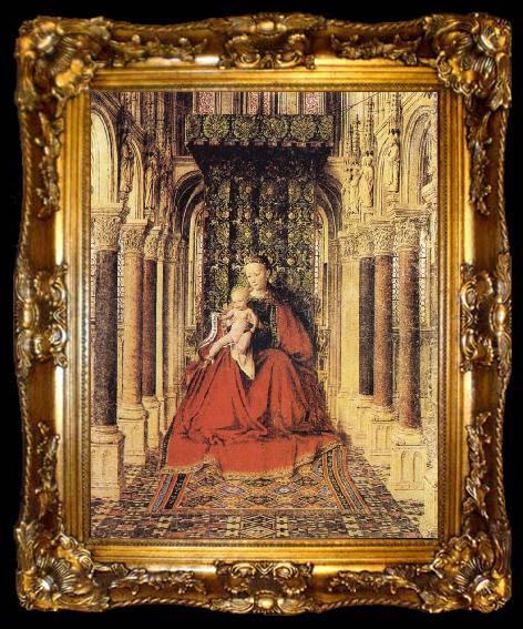 framed  EYCK, Jan van The Virgin and Child in a Church, ta009-2
