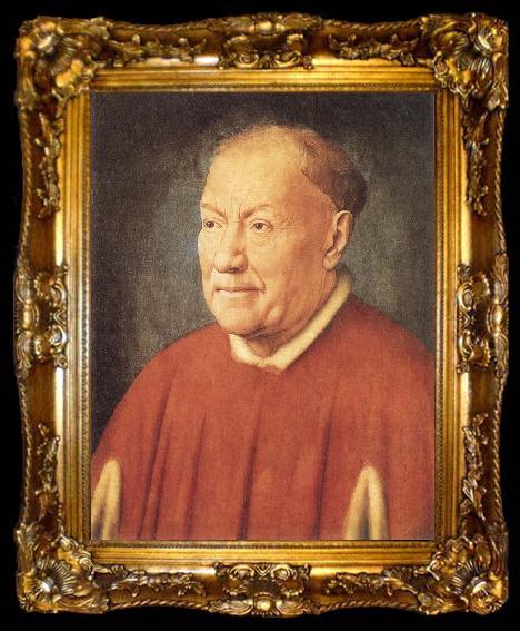 framed  EYCK, Jan van Portrait of Cardinal Nicola Albergati, ta009-2