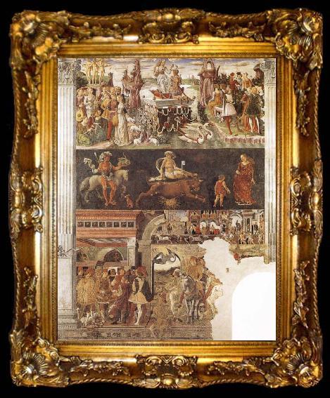 framed  Francesco del Cossa Allegory of the Month of April, ta009-2